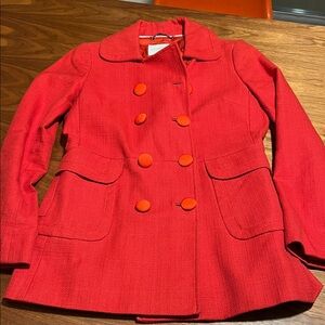 Banana Republic Mod Orange Pea Coat
